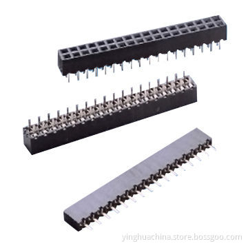 Female Header, 2.0mm Pitch Straight Single Row and Dual Row, Height of 4.5/4.3/4.6/4.0mm